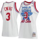 Camiseta Patrick Ewing 3 New Orleans Pelicans 1991 All-Star Authentic Blanco Hombre